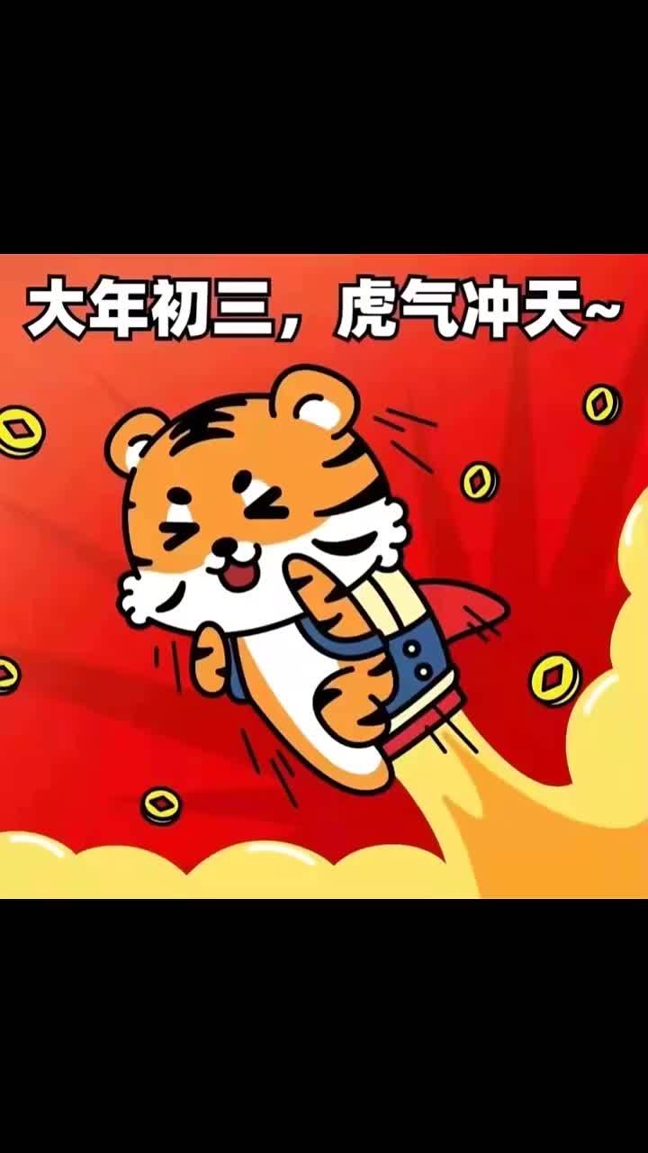 过年啦祝大家新年快乐虎年大吉迎接新一年的到来