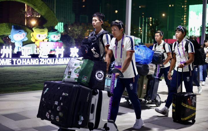 中国香港运动员来到亚运村：“有种回到家的感觉！”