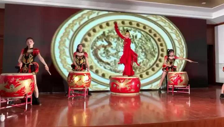 嘉礼堂拍客秀打鼓表演王江泾镇虹北村