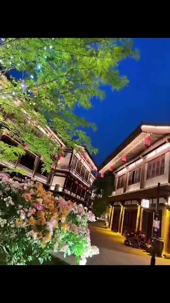 崇文街夜景图片