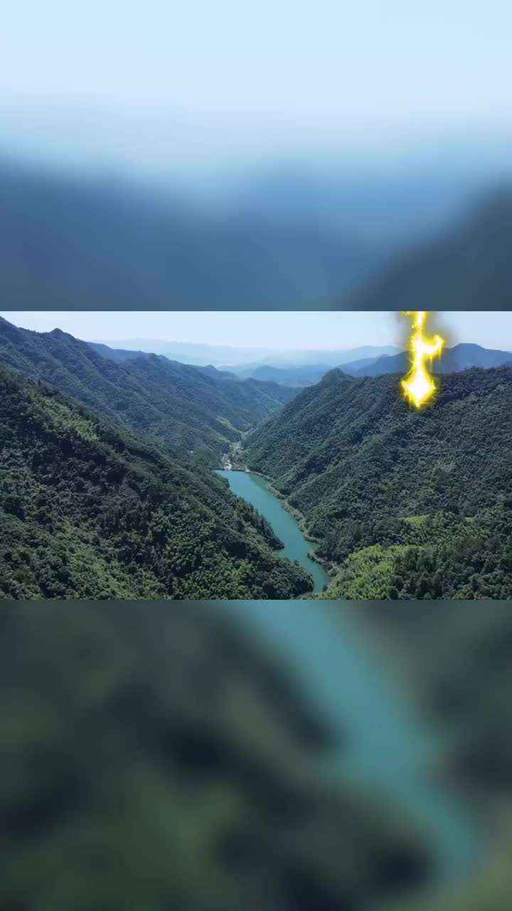 建德刘坞水库青山环抱水如碧玉