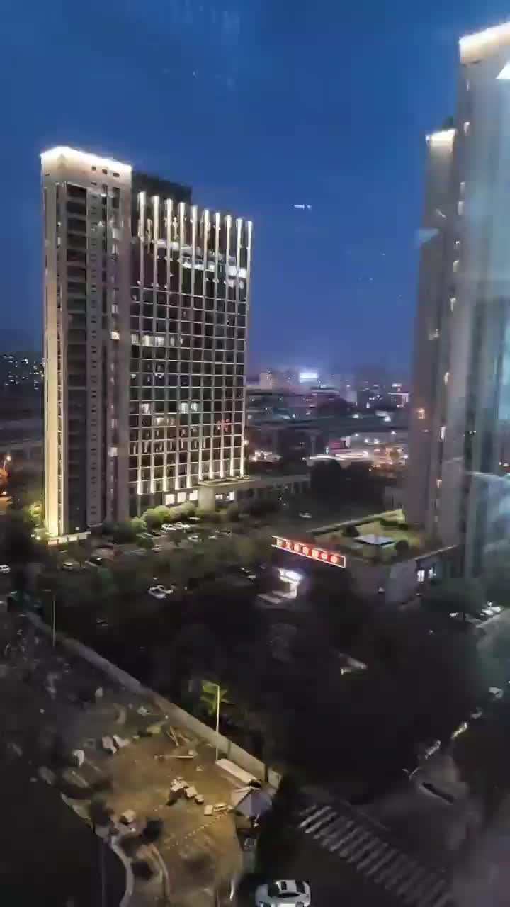 身边的美好永康总部中心的夜景