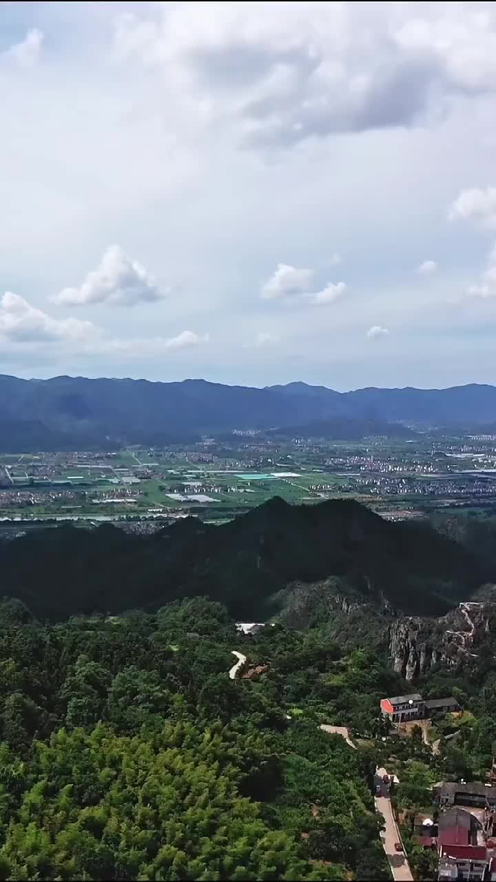 航拍天台县平桥镇