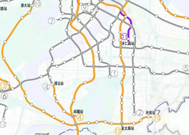 杭州市地铁线路图10号图片