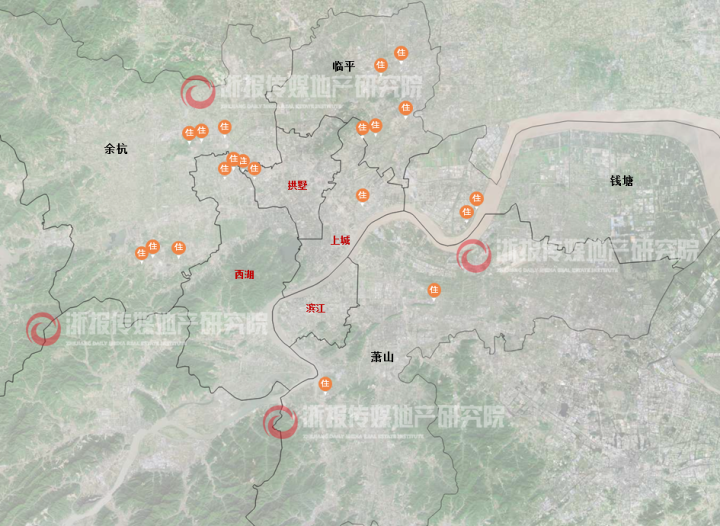 杭州2022年上半年二手房成交TOP20小区分布图.png