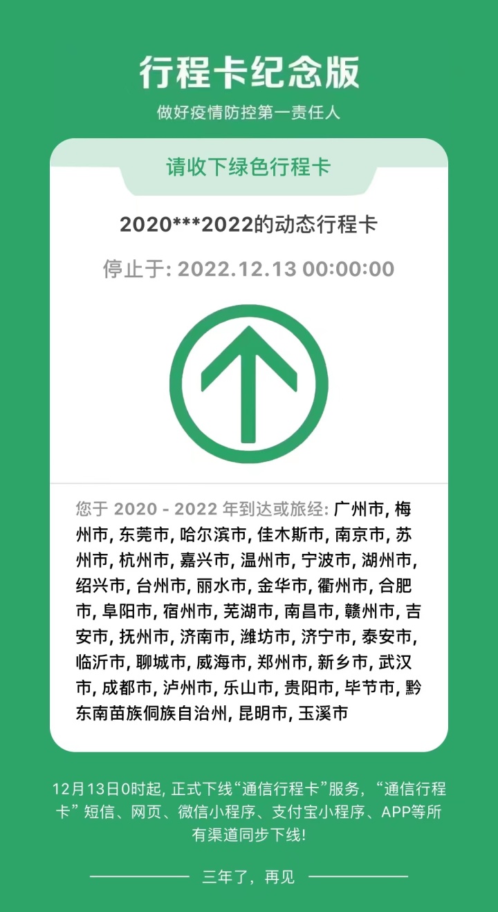 行程卡纪念版微信需进一步加强审查天目新闻:这样的小程序是否合规?