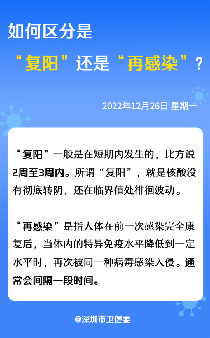 如何区分是“复阳”还是“再感染”？
