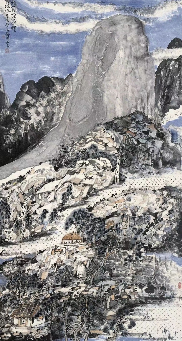 尽显中国山水画湖山烟霞之美，五位画家迎亚运的美学样本