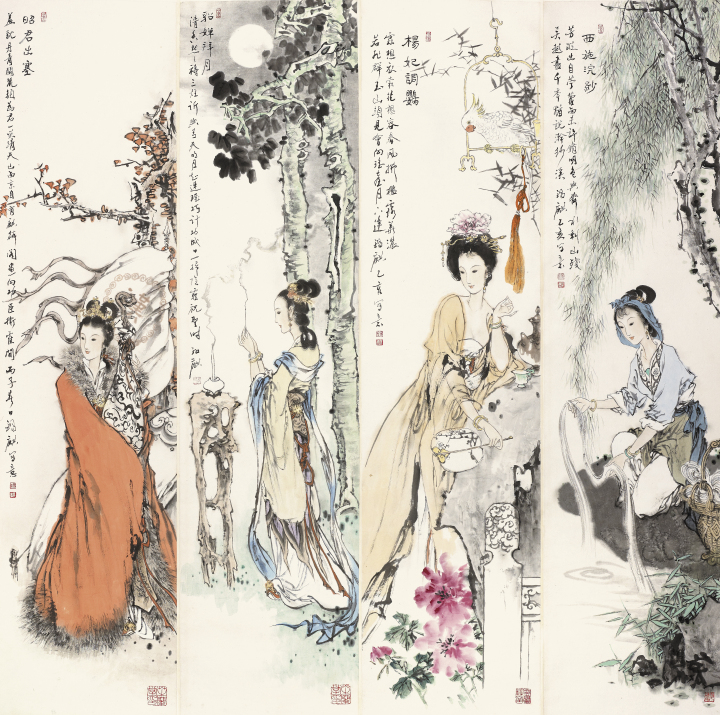 王锡麒：深研唐寅、仇英画法，在写意文人画中独具风格