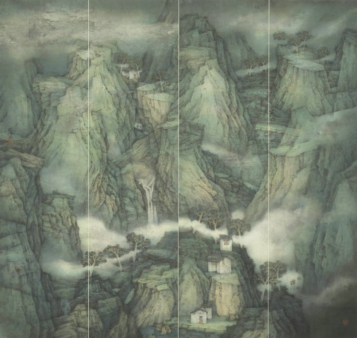 5、家在青山绿水间 茹峰 200×200 2004.jpg