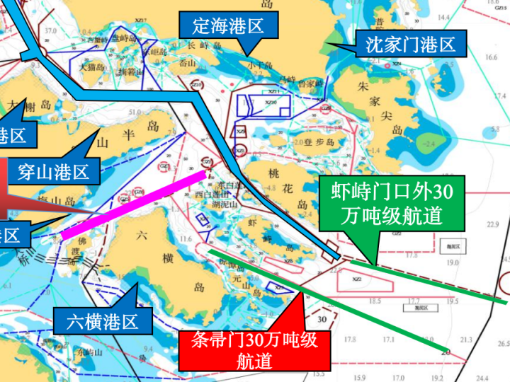 30万吨级航道 宁波舟山港核心港区将建超大型船舶进出港双通道
